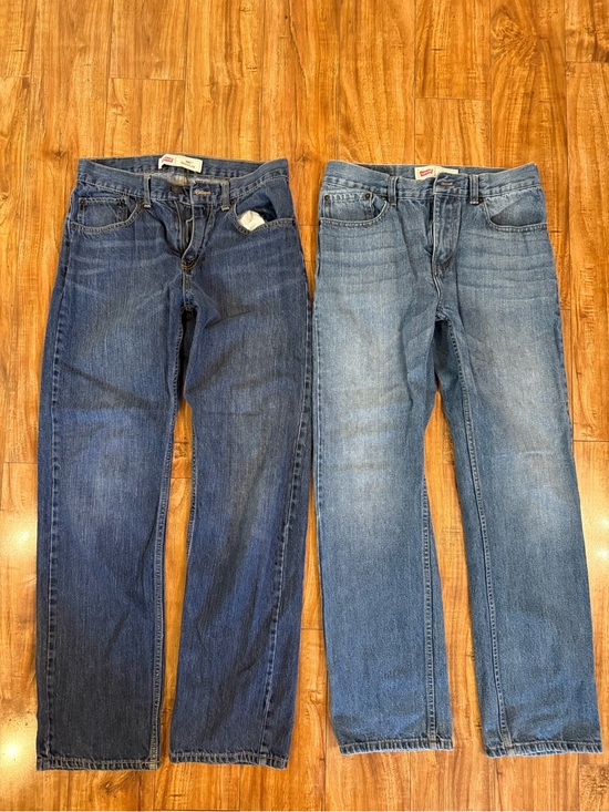 Levi's Other - Levi's 505 Set of 2 Boys Blue Straight Slim Jeans Size 20 28x30